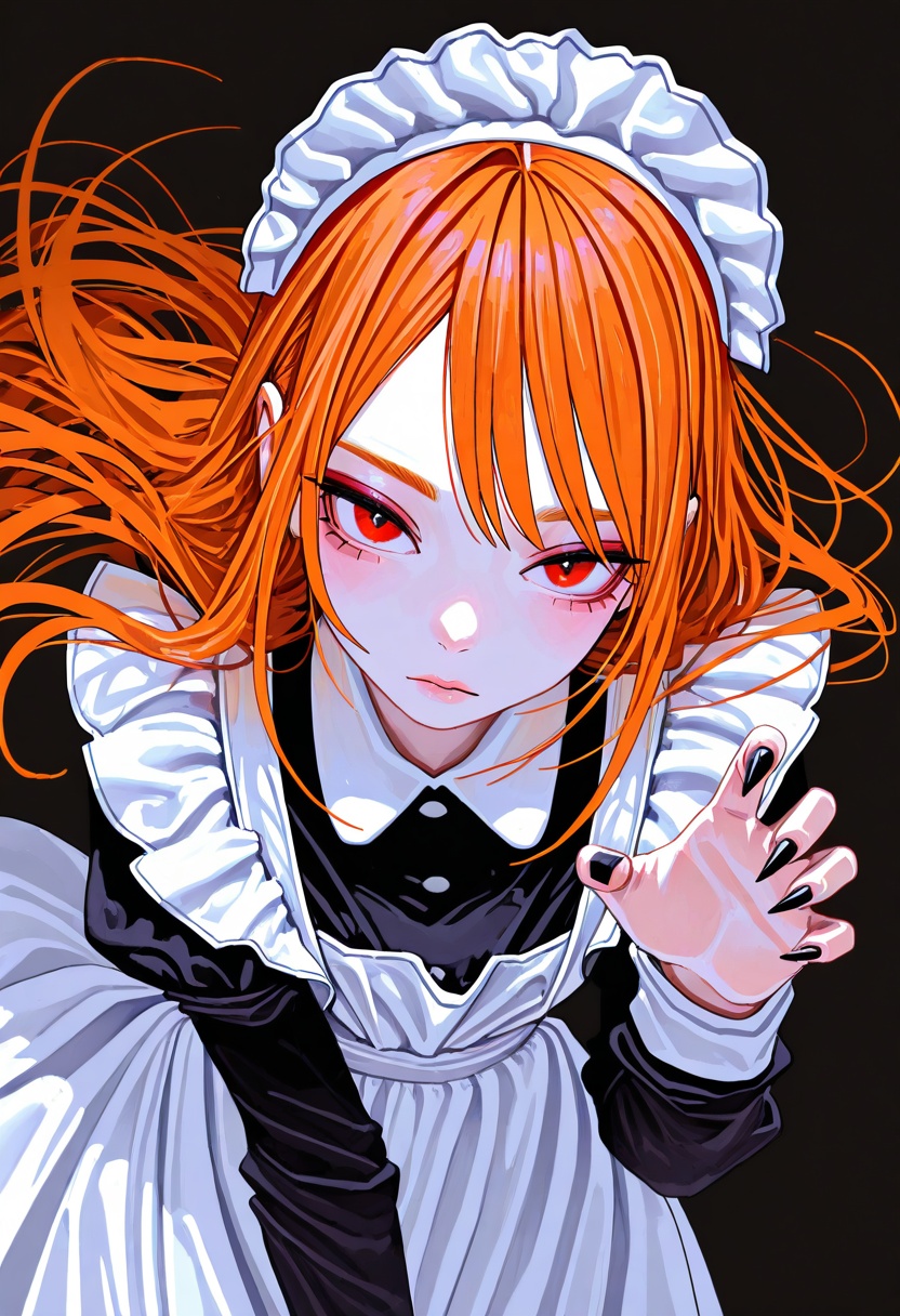 1girl,  upper body,  maid on Tensor.Art