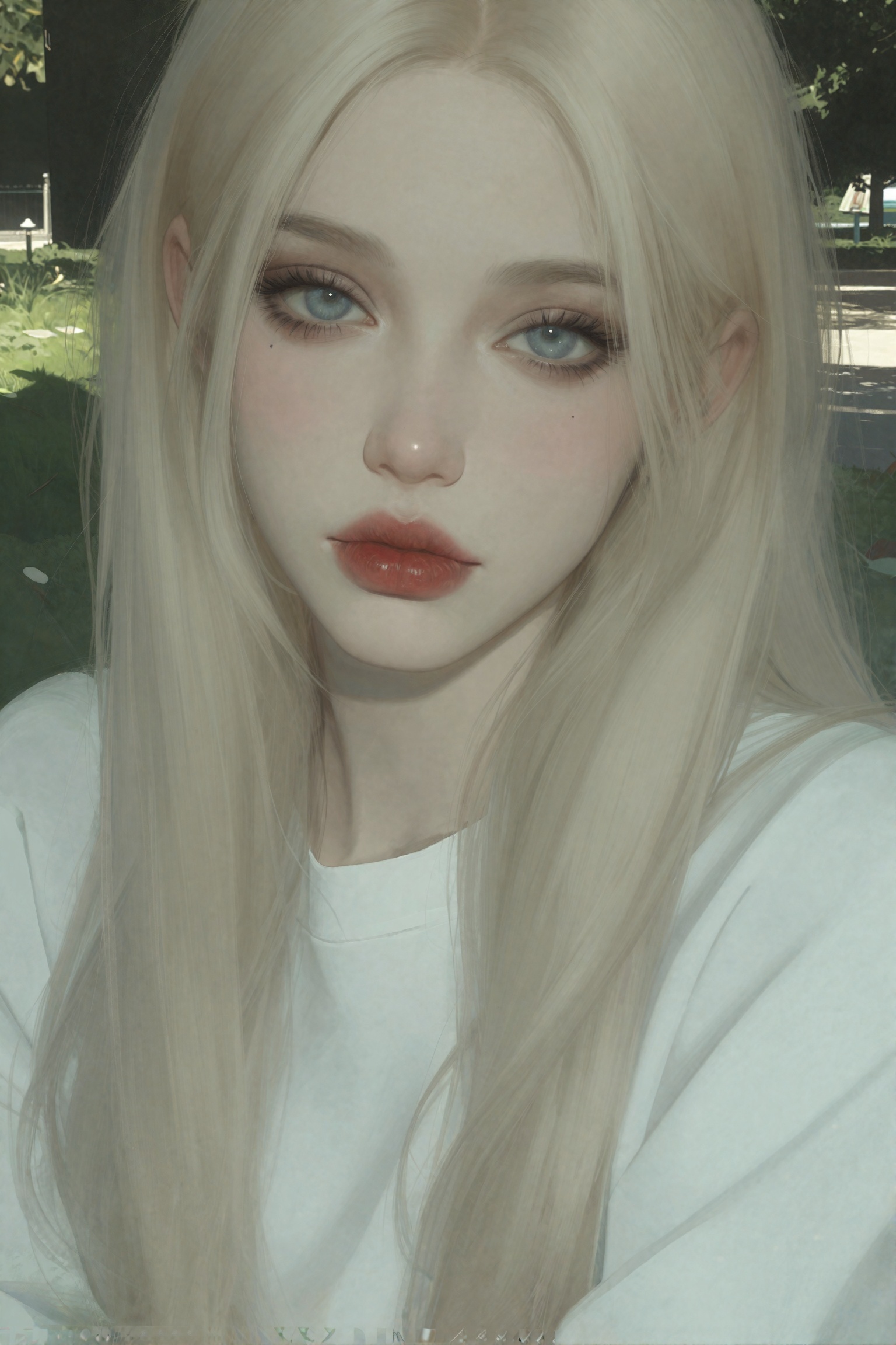 aesth_img,  Digital art,  A picture of a young woman with pale skin and narrow blue eyes on Tensor.Art