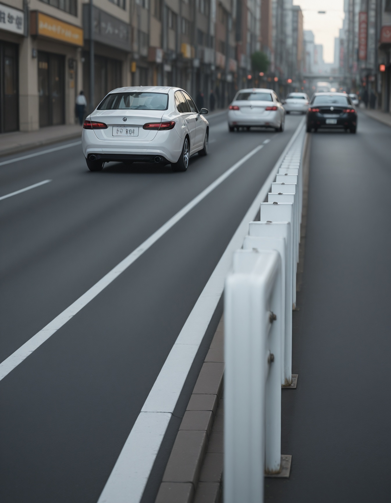 guardrail,  outdoors,  street on Tensor.Art
