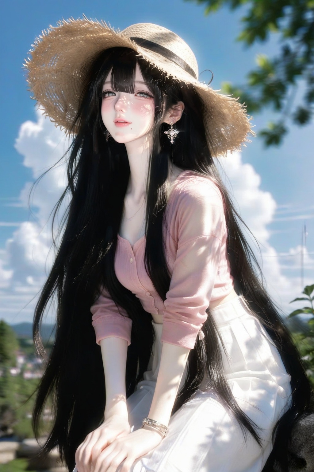 Pale skin,  gentle face,  1girl on Tensor.Art
