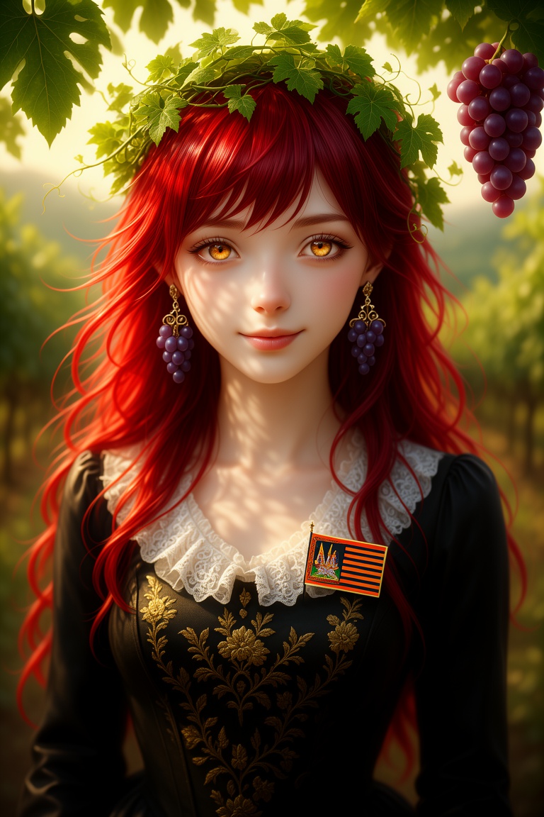 .. Tweak prompts Aszuandy Jerr Hyperrealistic masterpiece portrait of a serene young woman,  her ethereal beauty captivati...