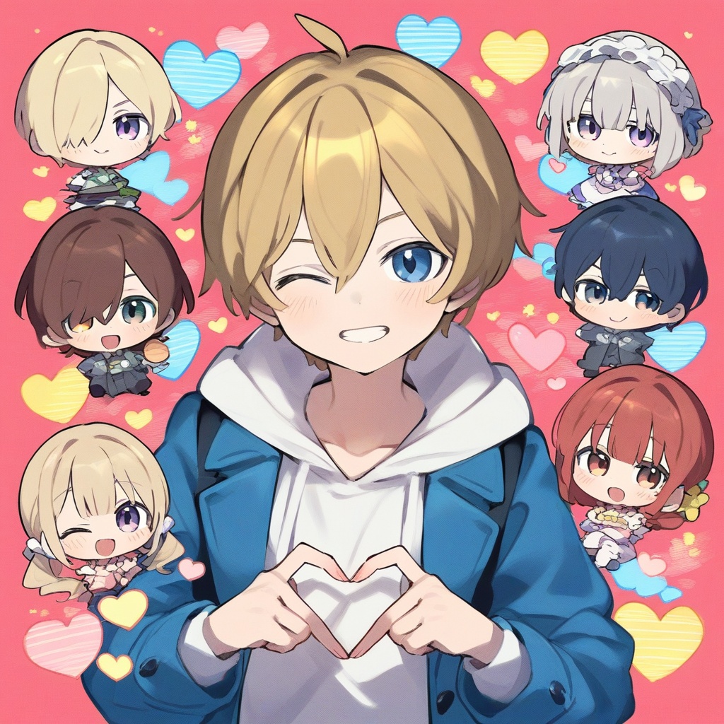 (((boys))),  💗,  heart on Tensor.Art