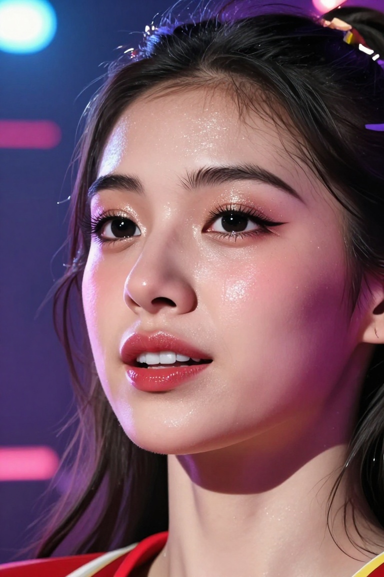 headshot,  breathless expression,  slightly parted lips on Tensor.Art