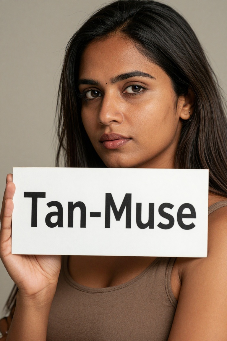 tan-muse,  realistic tan indian woman,  half body portrait on Tensor.Art