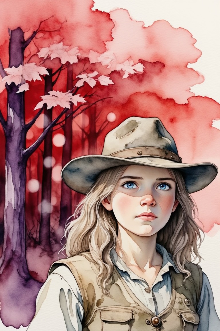 masterpiece,  high quality,  watercolor illustration on Tensor.Art