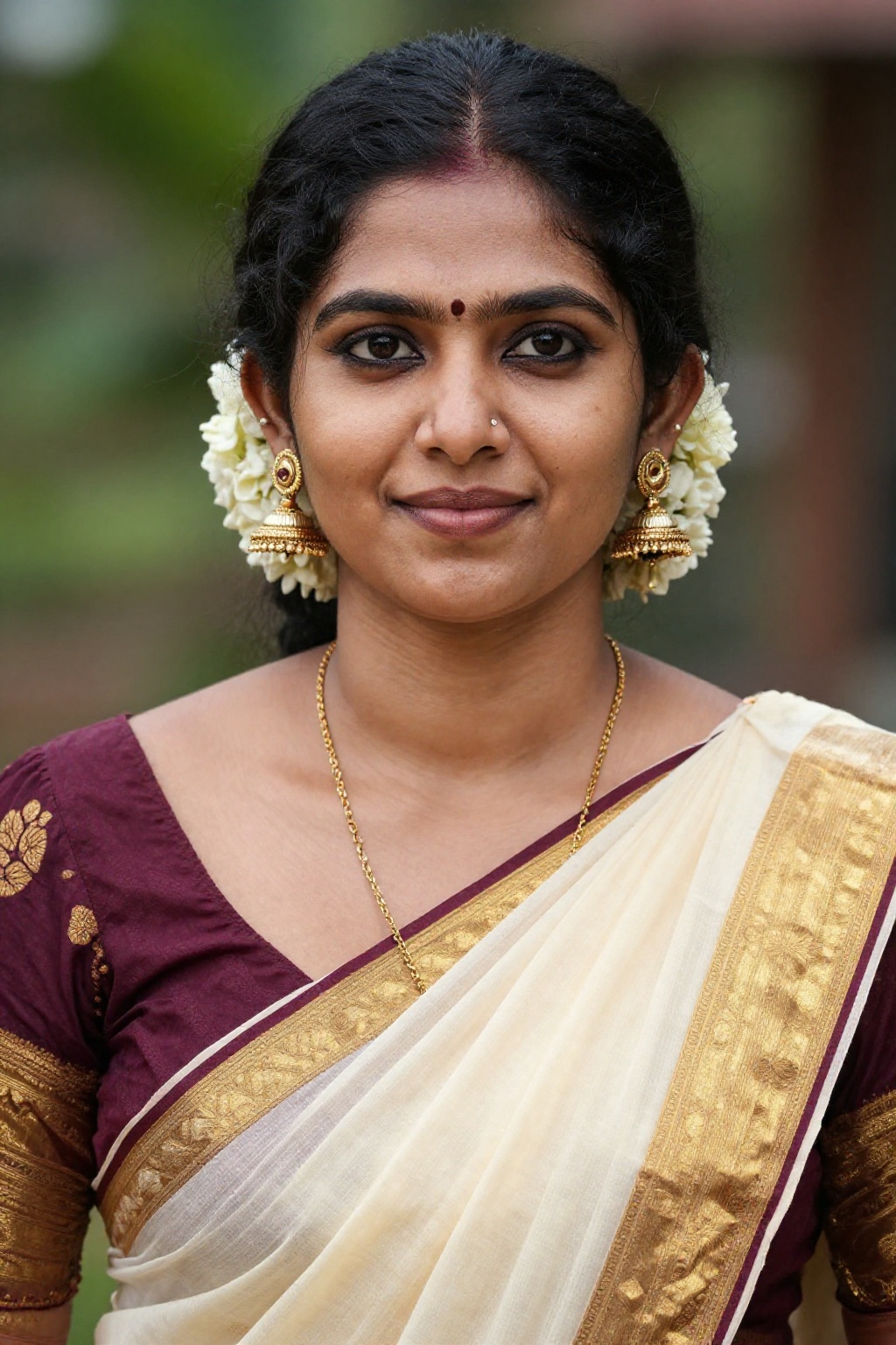 Detailed image of a kerala women on Tensor.Art