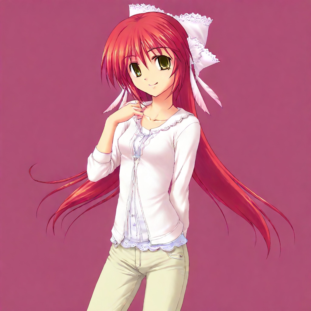 MPairis,  red hair,  long hair on Tensor.Art