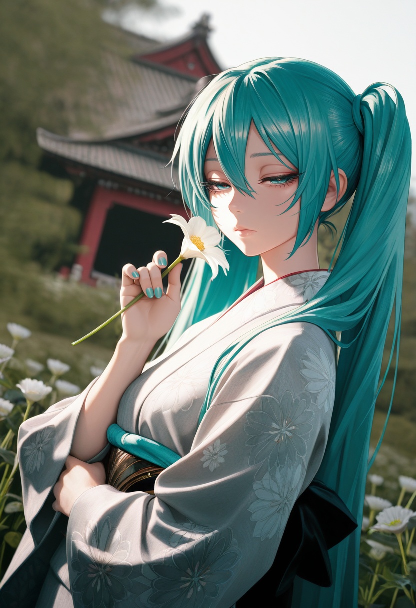 1girl,  hatsune miku,  looking at viewer on Tensor.Art
