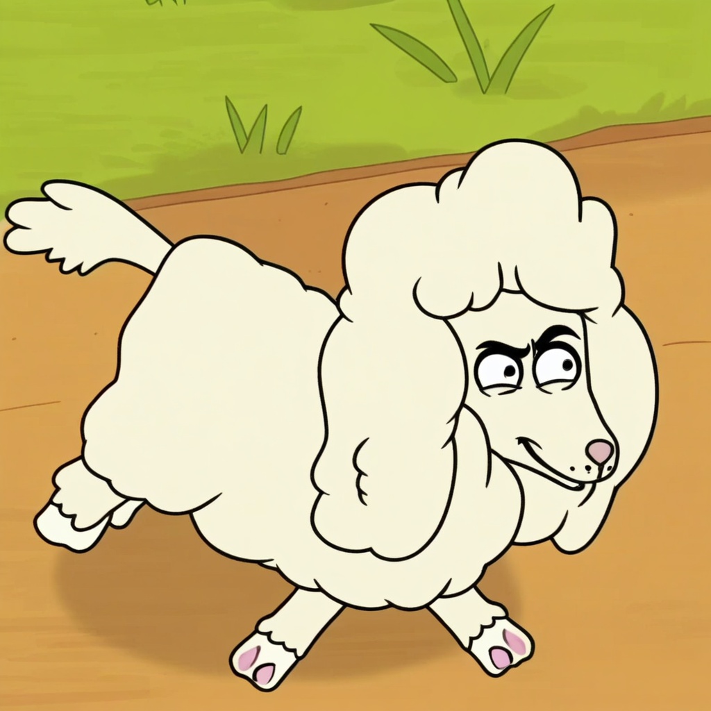 honey masquerading as a ewe,  feral,  solo on Tensor.Art