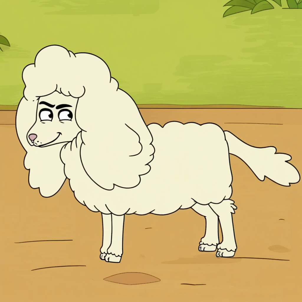 honey masquerading as a ewe,  feral,  solo on Tensor.Art