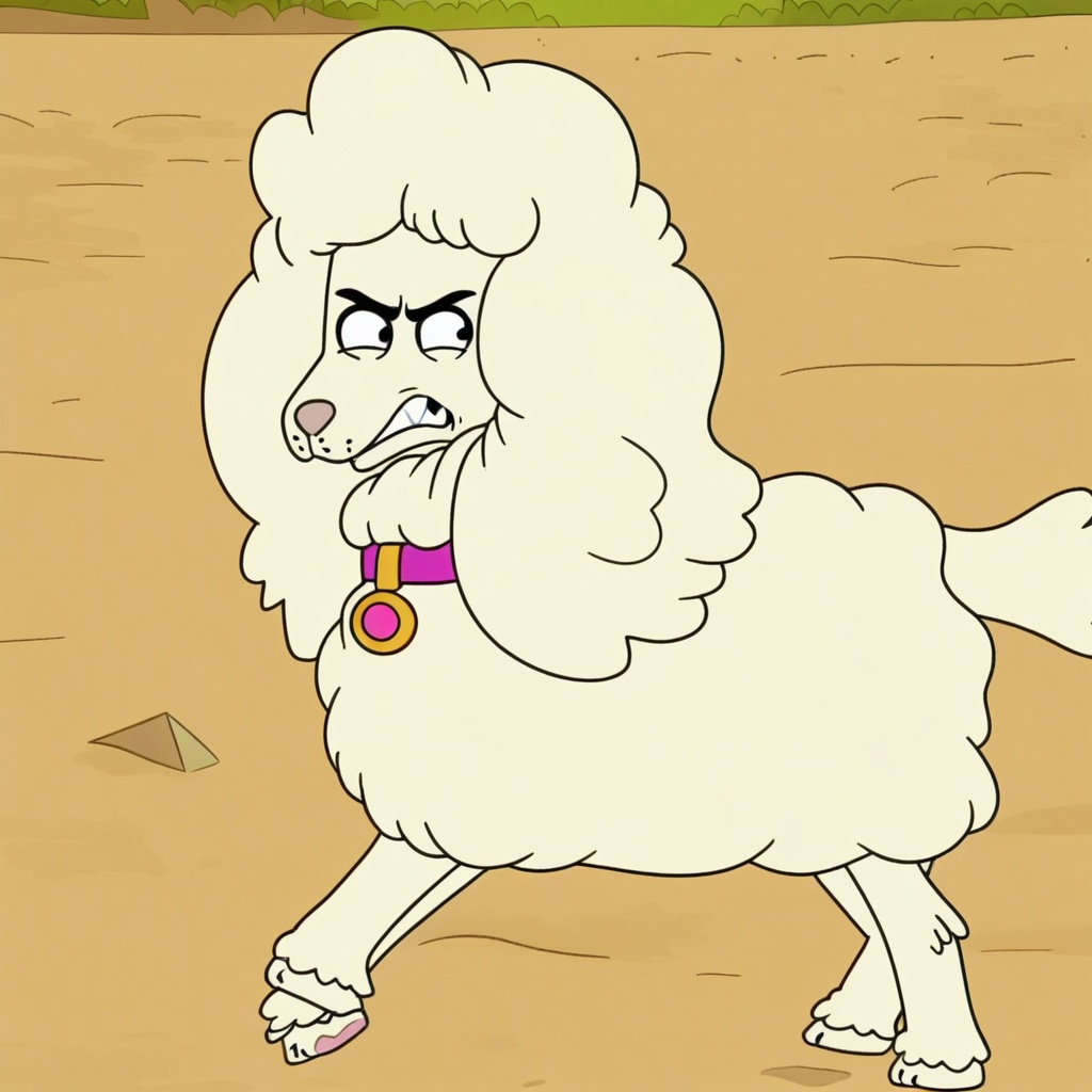 honey masquerading as a ewe,  feral,  from behind on Tensor.Art