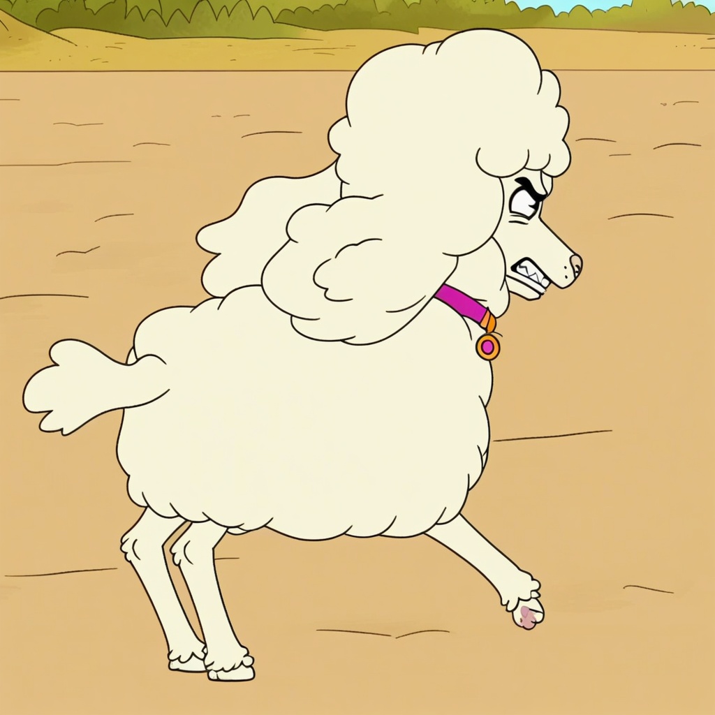 honey masquerading as a ewe,  feral,  from behind on Tensor.Art