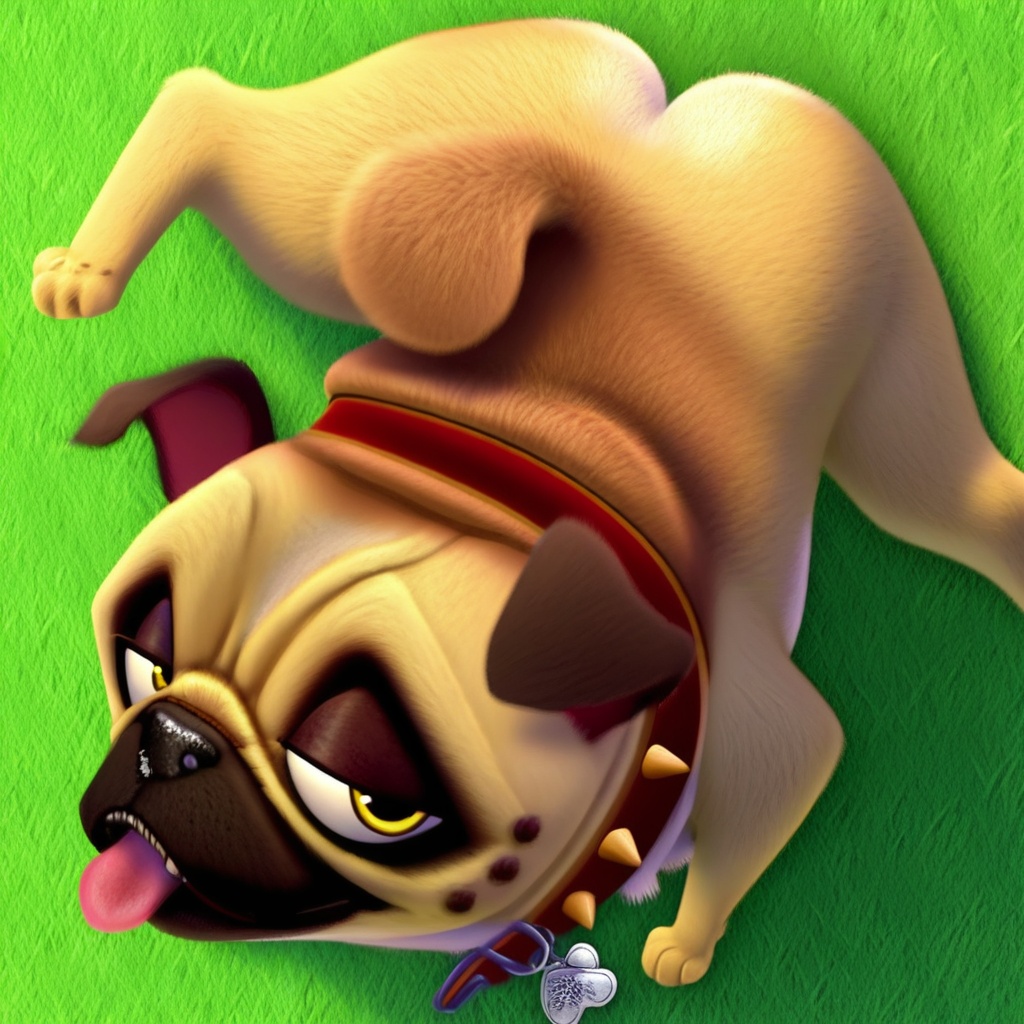 precious pug,  feral,  solo on Tensor.Art