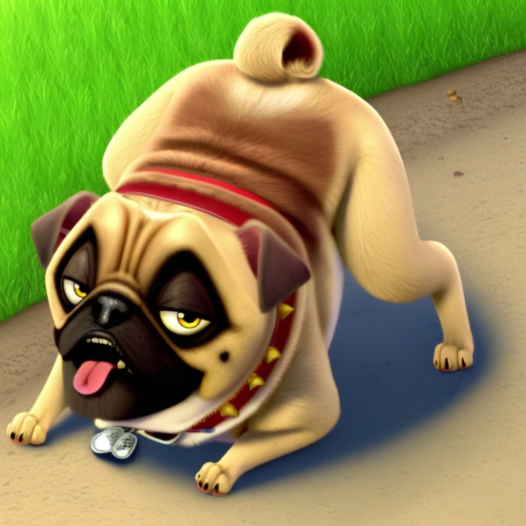 precious pug,  feral,  solo on Tensor.Art