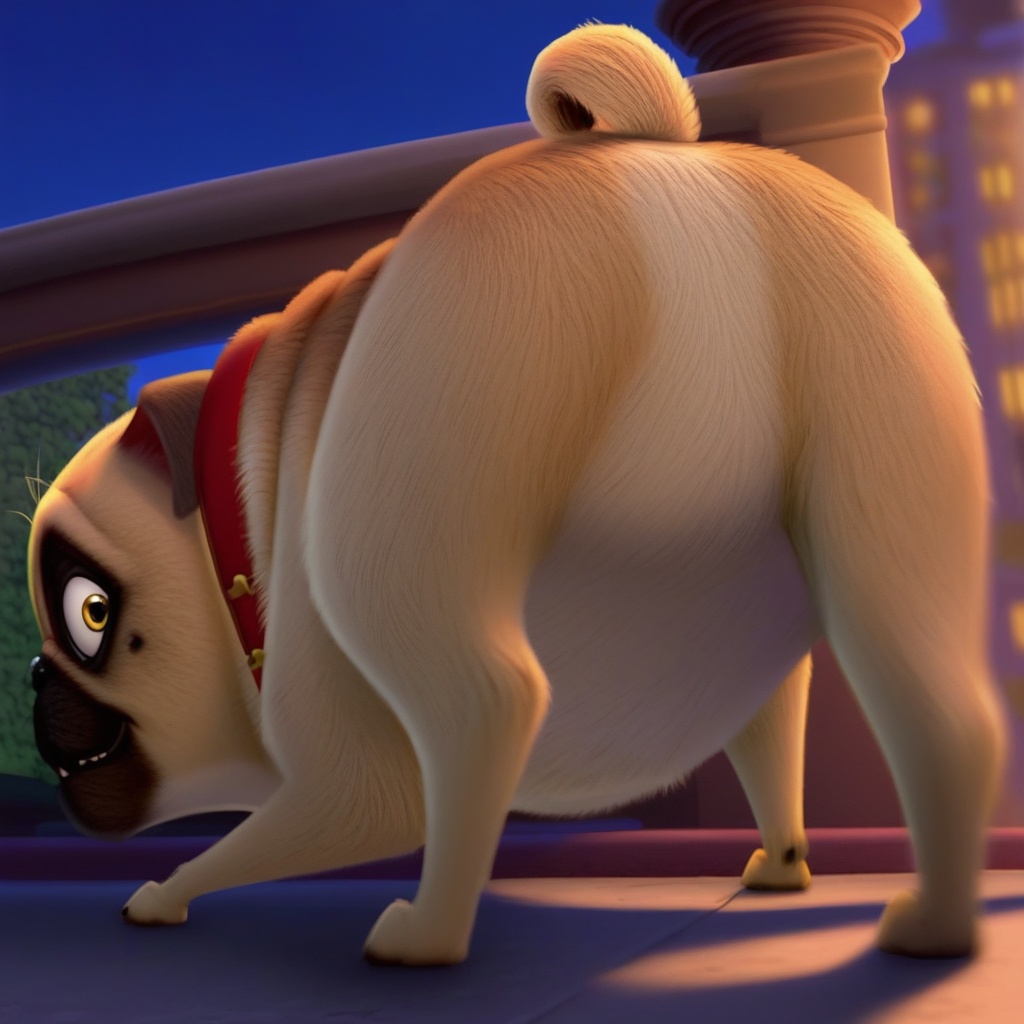 precious pug,  feral,  solo on Tensor.Art