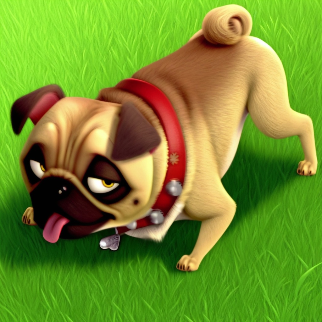 precious pug,  feral,  solo on Tensor.Art
