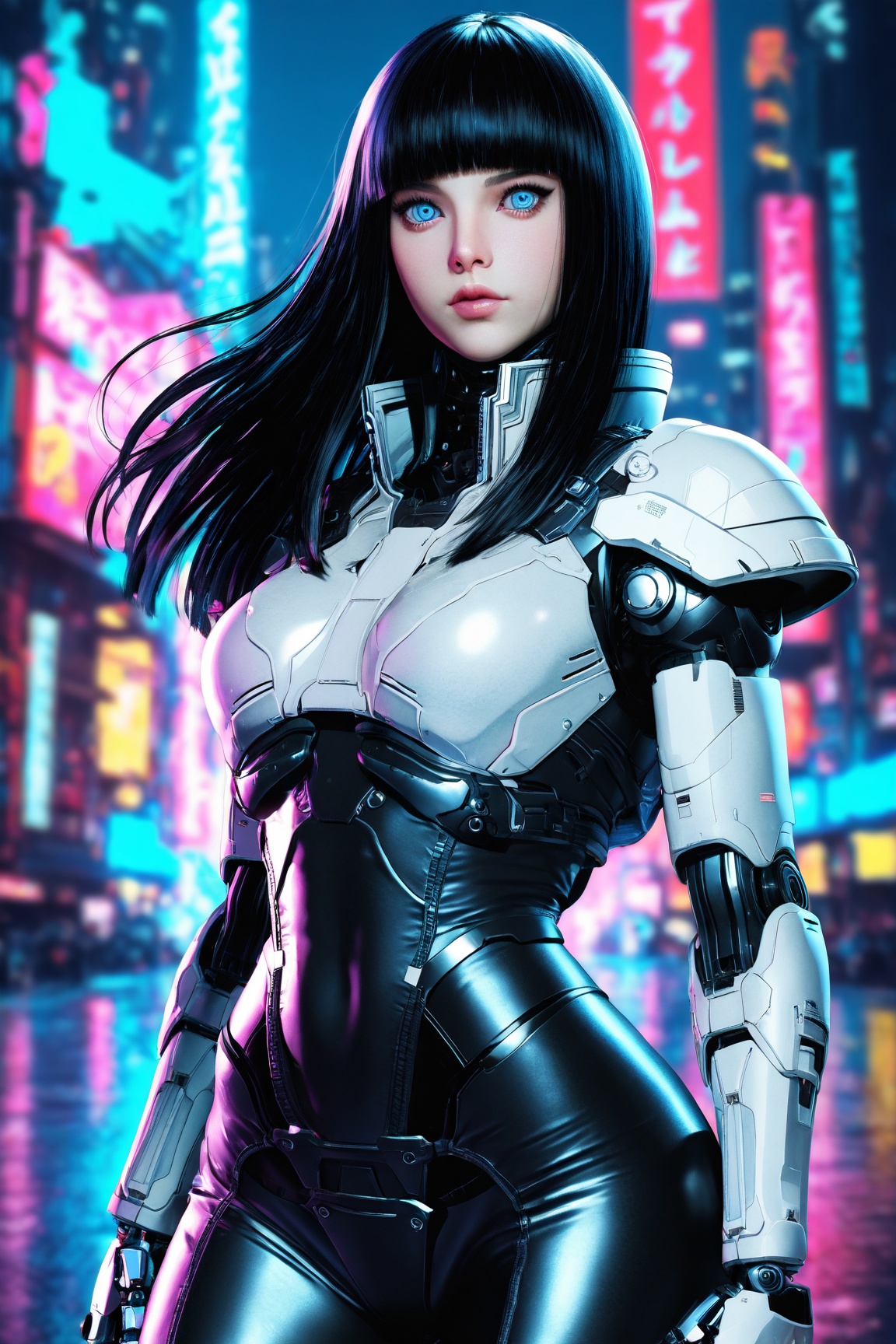 1girl,  solo,  long black hair on Tensor.Art