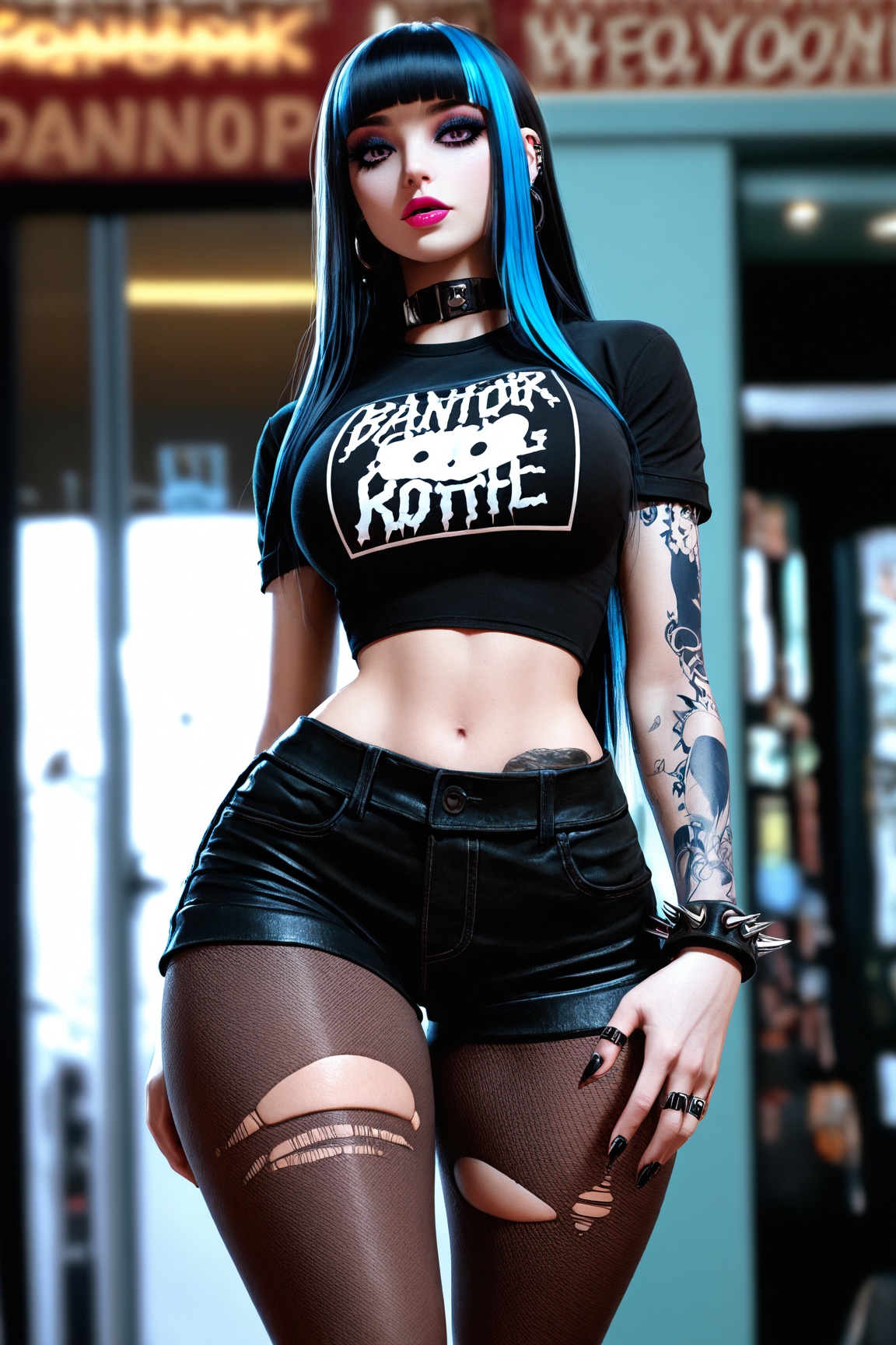 beautiful girl,  solo,  long black hair on Tensor.Art