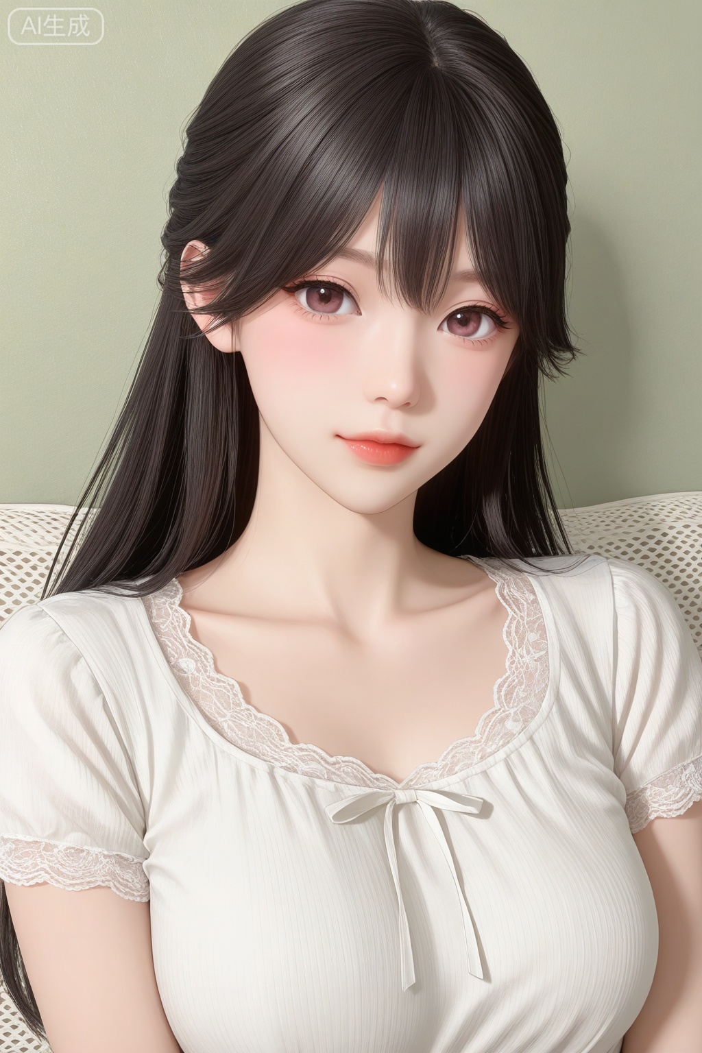 一个女生,solo,写实。
