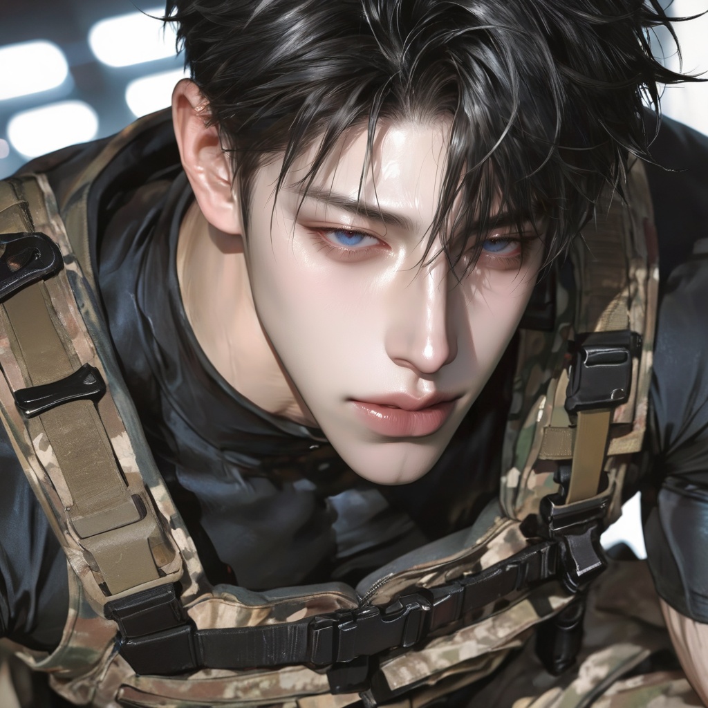 dynamic shot,  close-up,  (1boy on Tensor.Art