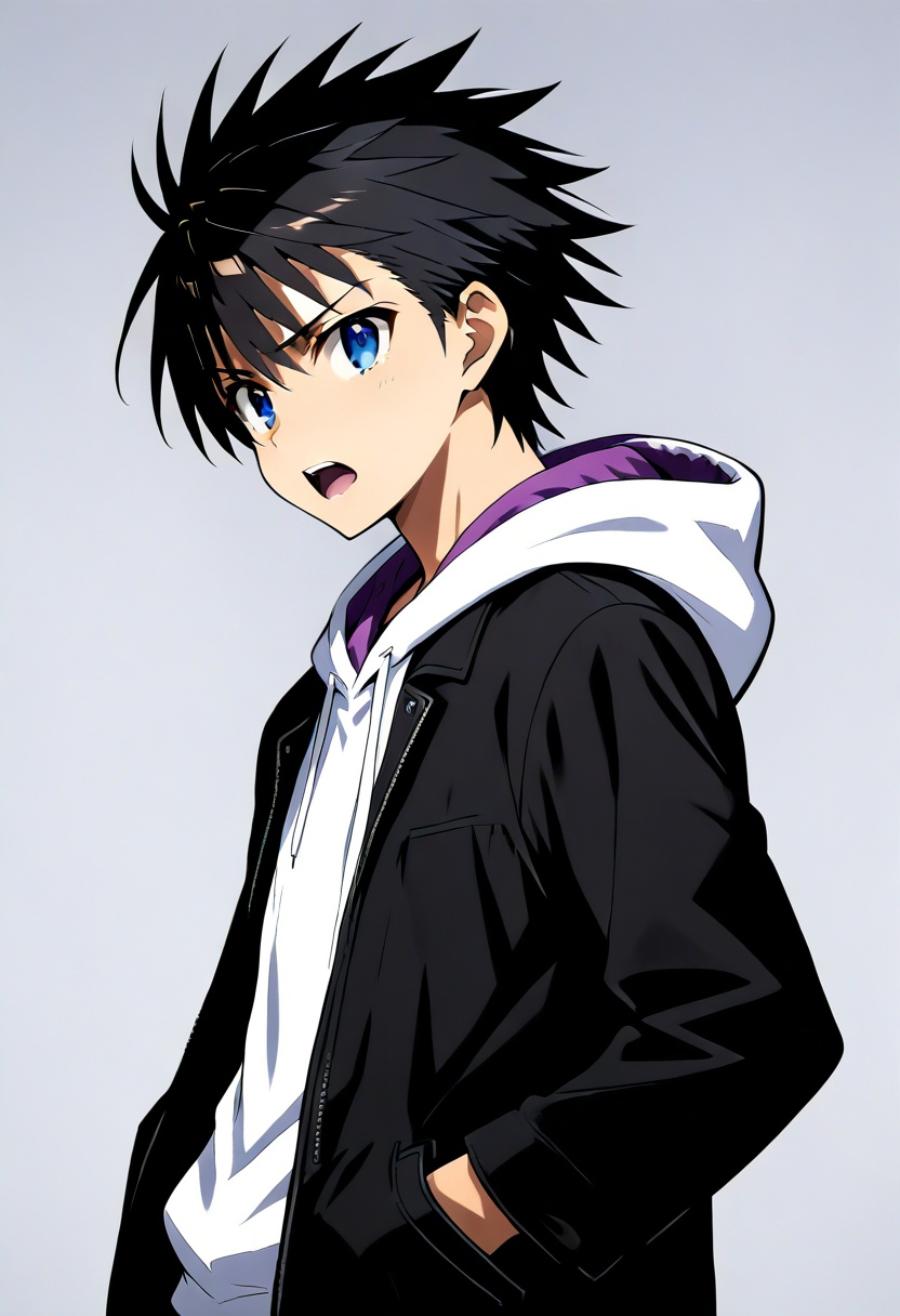 kamijou touma,  shonen manga style,  ikemen on Tensor.Art
