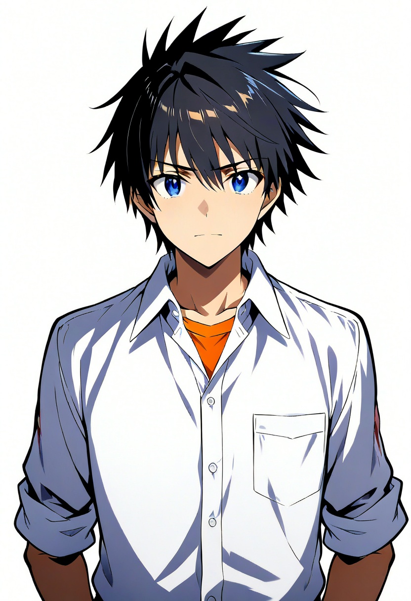 kamijou touma,  [shonen manga style,  ikemen:game CG style:0.4] on Tensor.Art