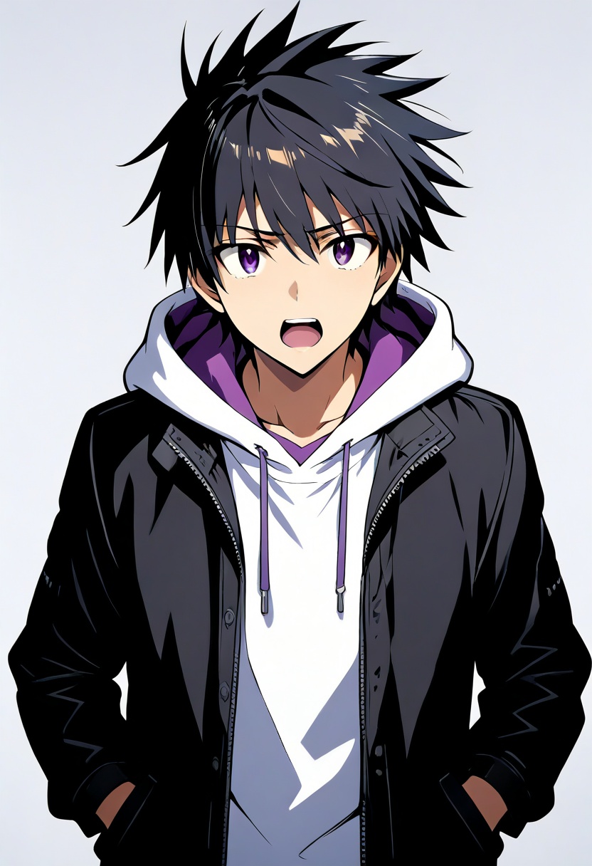 kamijou touma,  ikemen,  shonen manga style on Tensor.Art