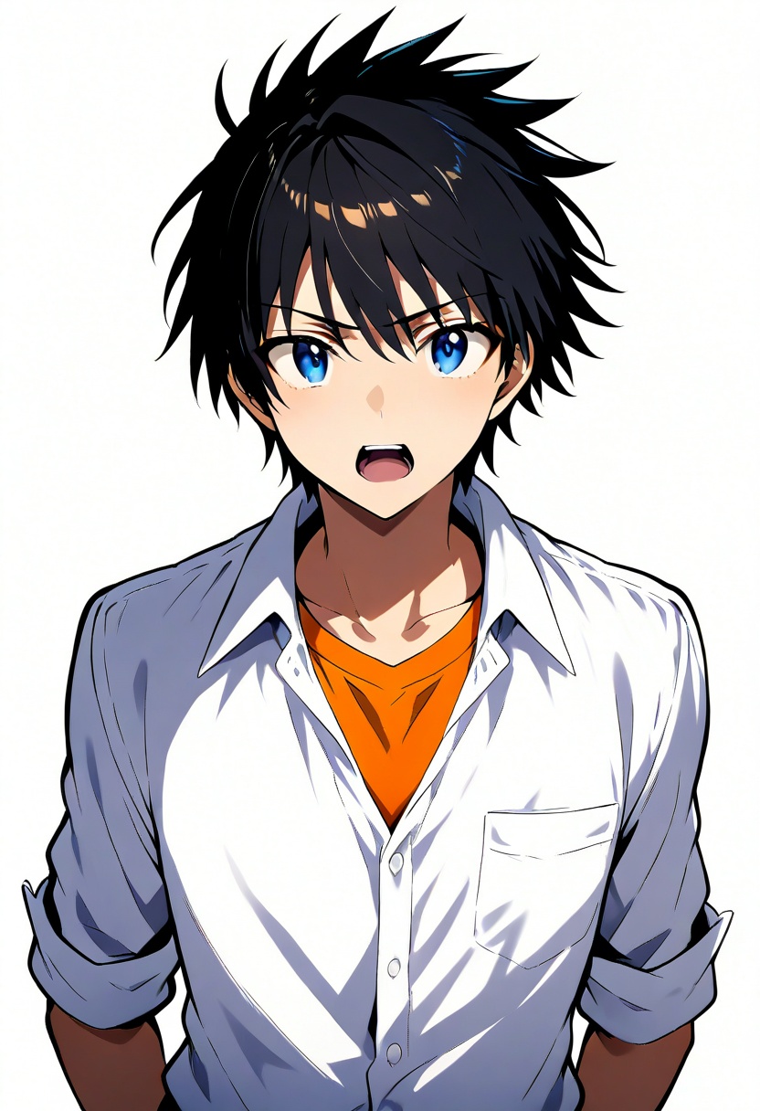 kamijou touma,  babyface shonen style,  ikemen on Tensor.Art