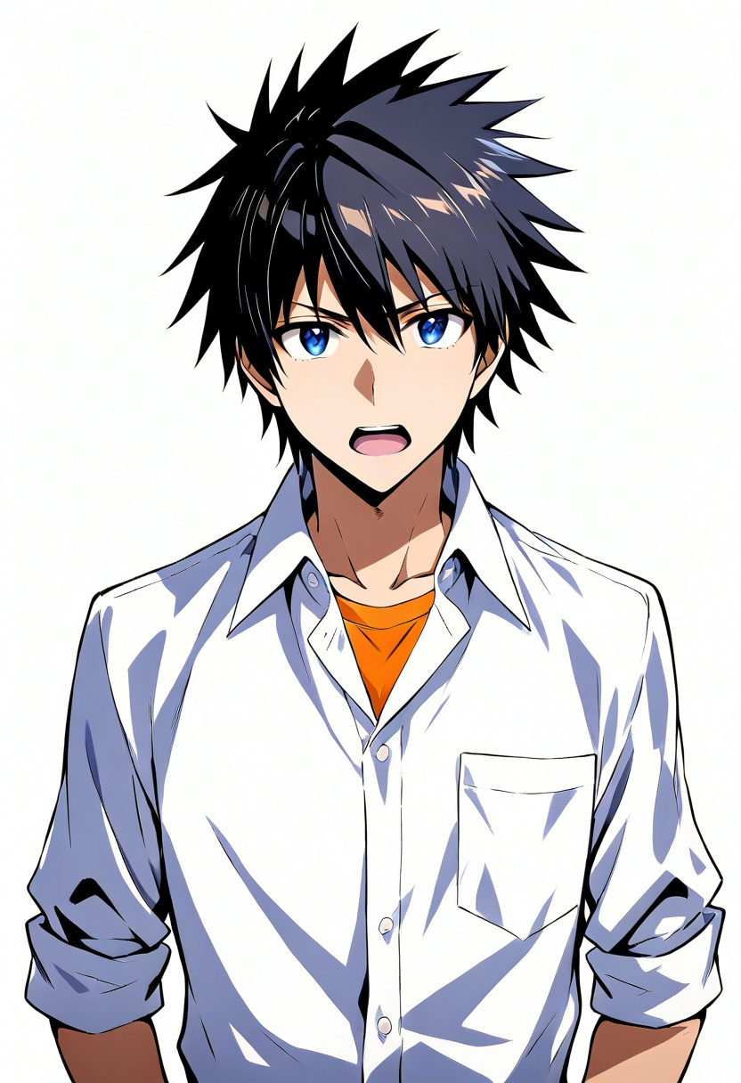 kamijou touma,  shonen manga style,  1boy on Tensor.Art