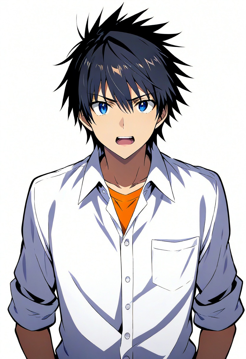 kamijou touma,  ikemen,  game CG style on Tensor.Art