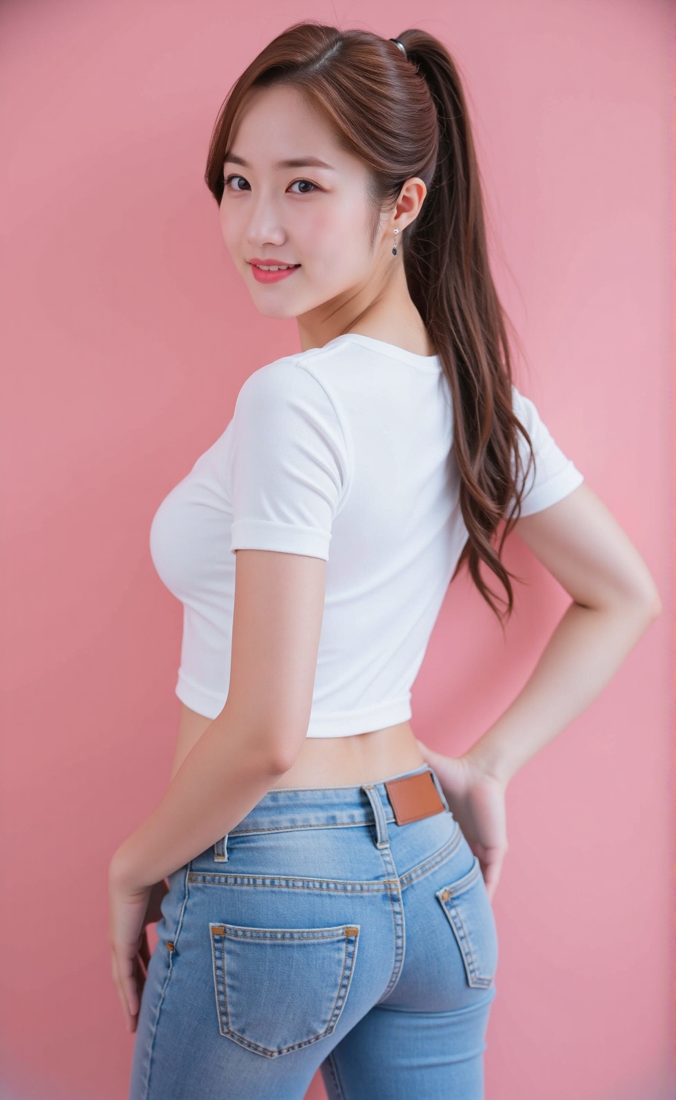 (Hyper-realistic: 2.0),  (Highly detailed: 2.0),  (Model full body: 2.0) on Tensor.Art