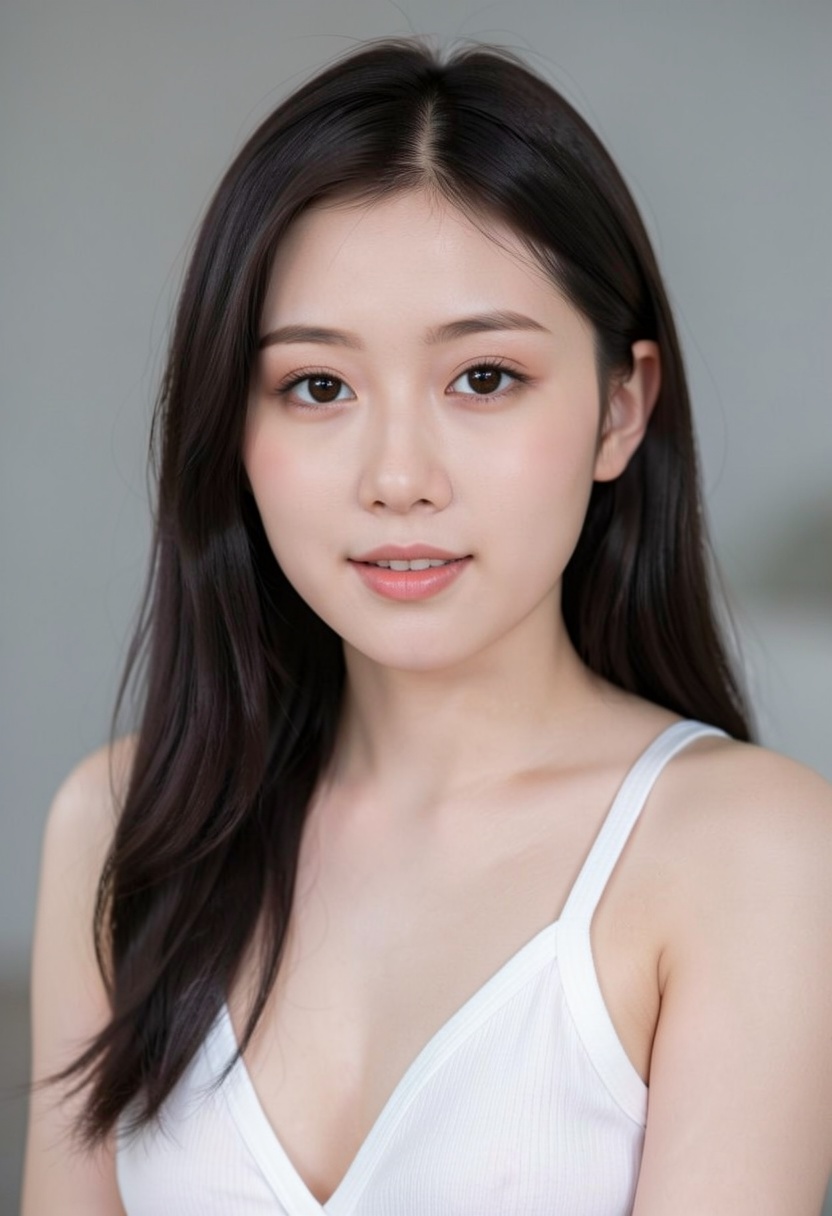 portrait of a young beautiful asian woman on Tensor.Art