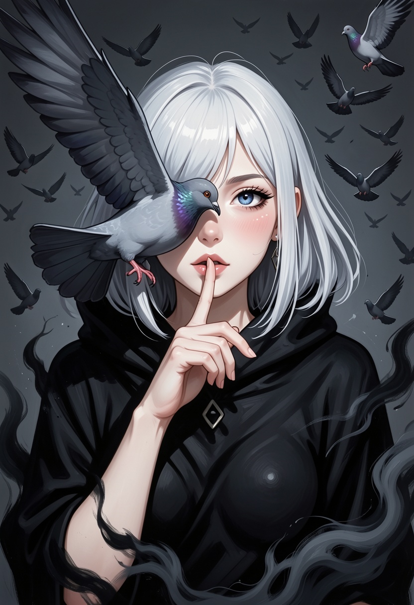 Anime cinematic Acrylic style painting that is expressive,  gives it a dynamic and emotional quality. Anime art of a styli...