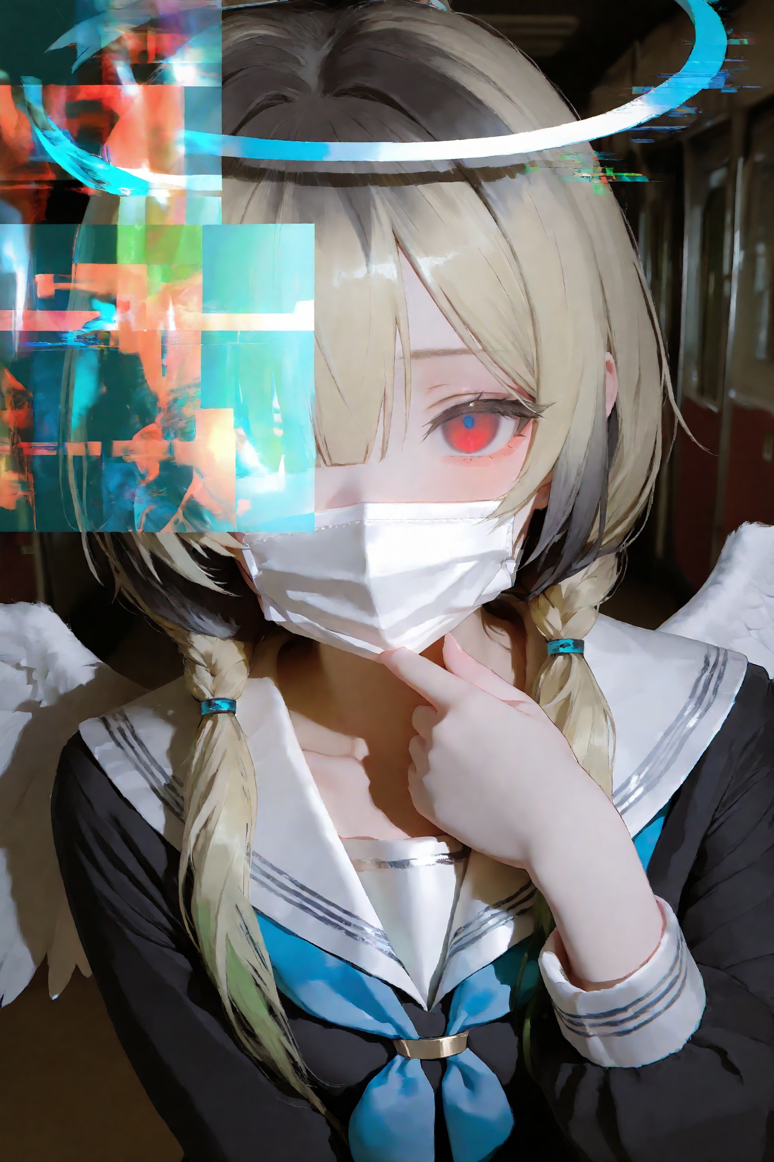 1girl,  mouth mask,  mask on Tensor.Art