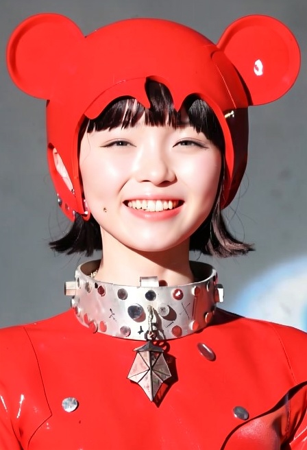 remove the dimples,  cheek piercing and hand on Tensor.Art