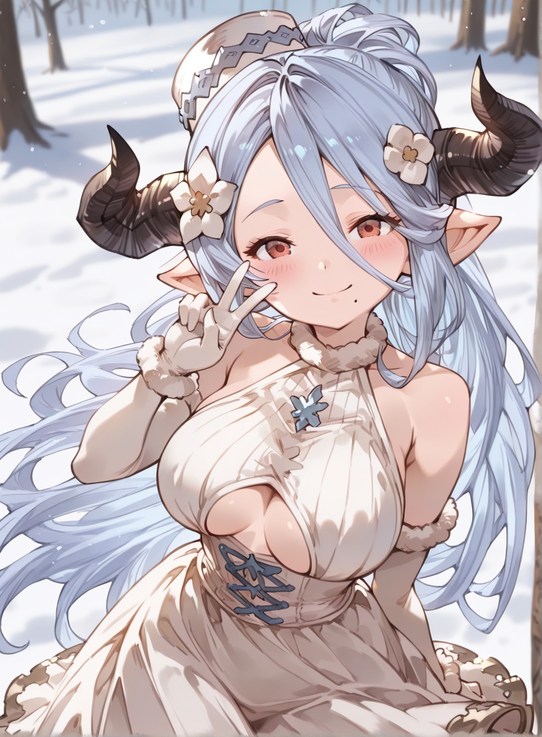 blurry background,  (Perfect hand anatomy),  highly detailed on Tensor.Art