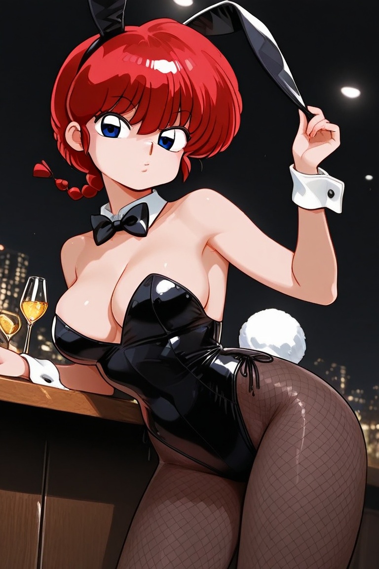 Beautiful bunny girl,  Beautiful breasts,  full breasts on Tensor.Art