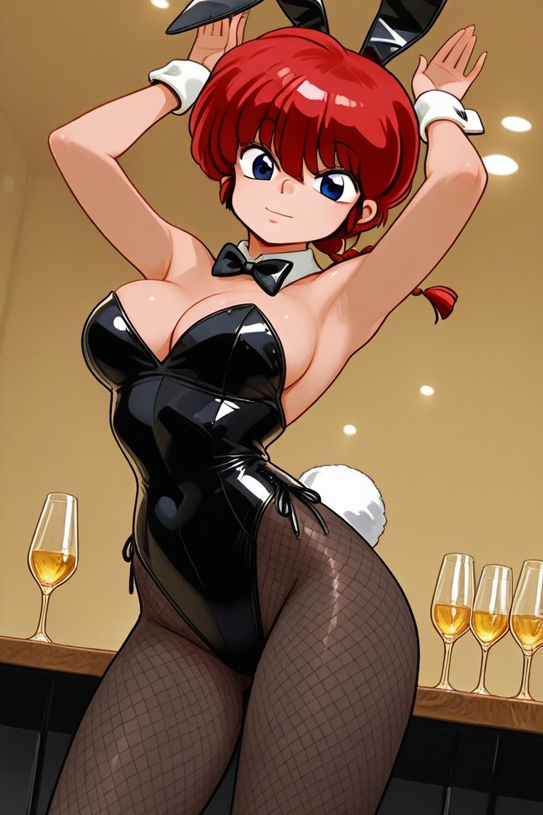 Beautiful bunny girl,  Beautiful breasts,  full breasts on Tensor.Art