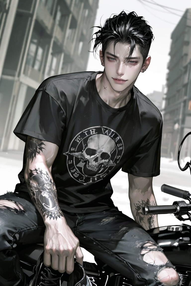 random background,  # character : 1boy,  solo on Tensor.Art