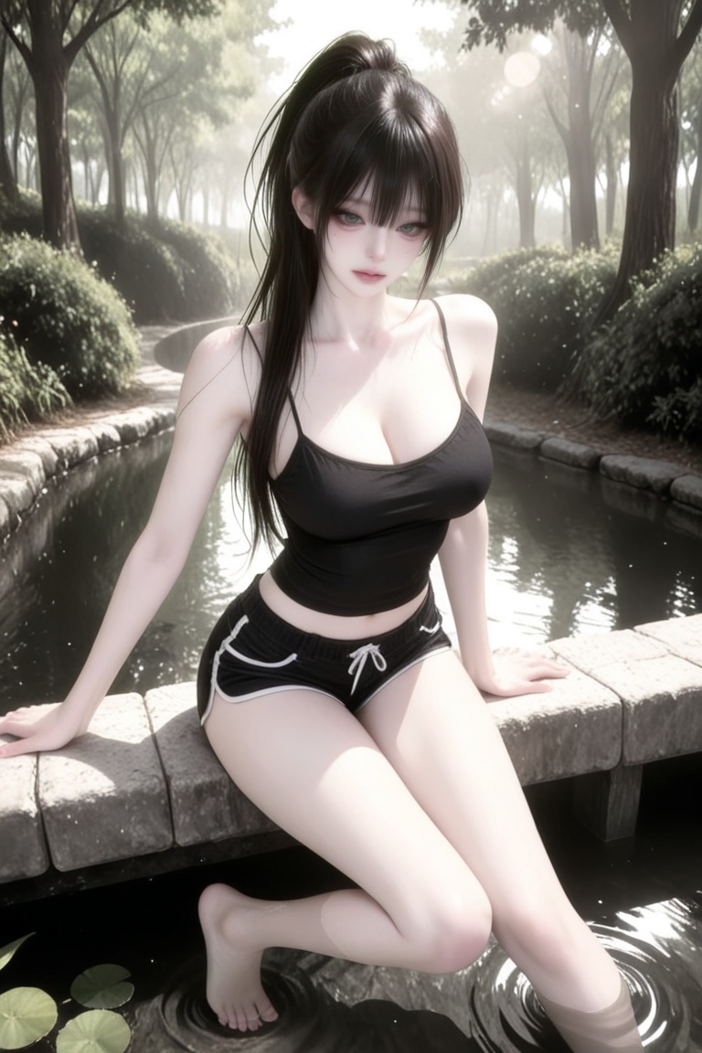 1girl,  solo,  beautiful Korean young woman on Tensor.Art
