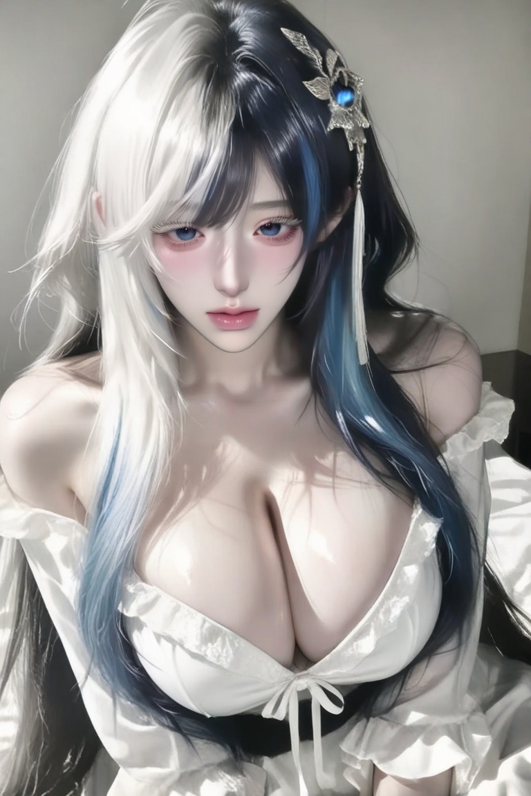 Solo,  Beautiful woman,  pale and shiny skin on Tensor.Art