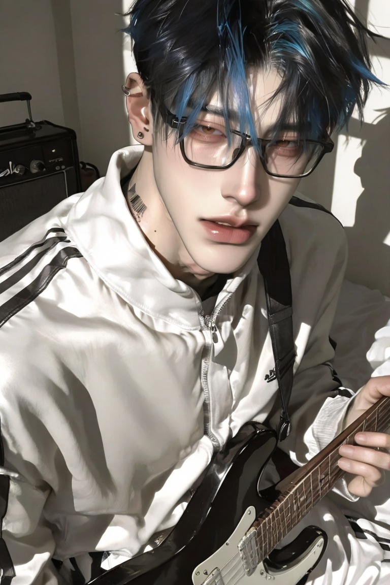 1 man,  solo,  Thick bangs on Tensor.Art