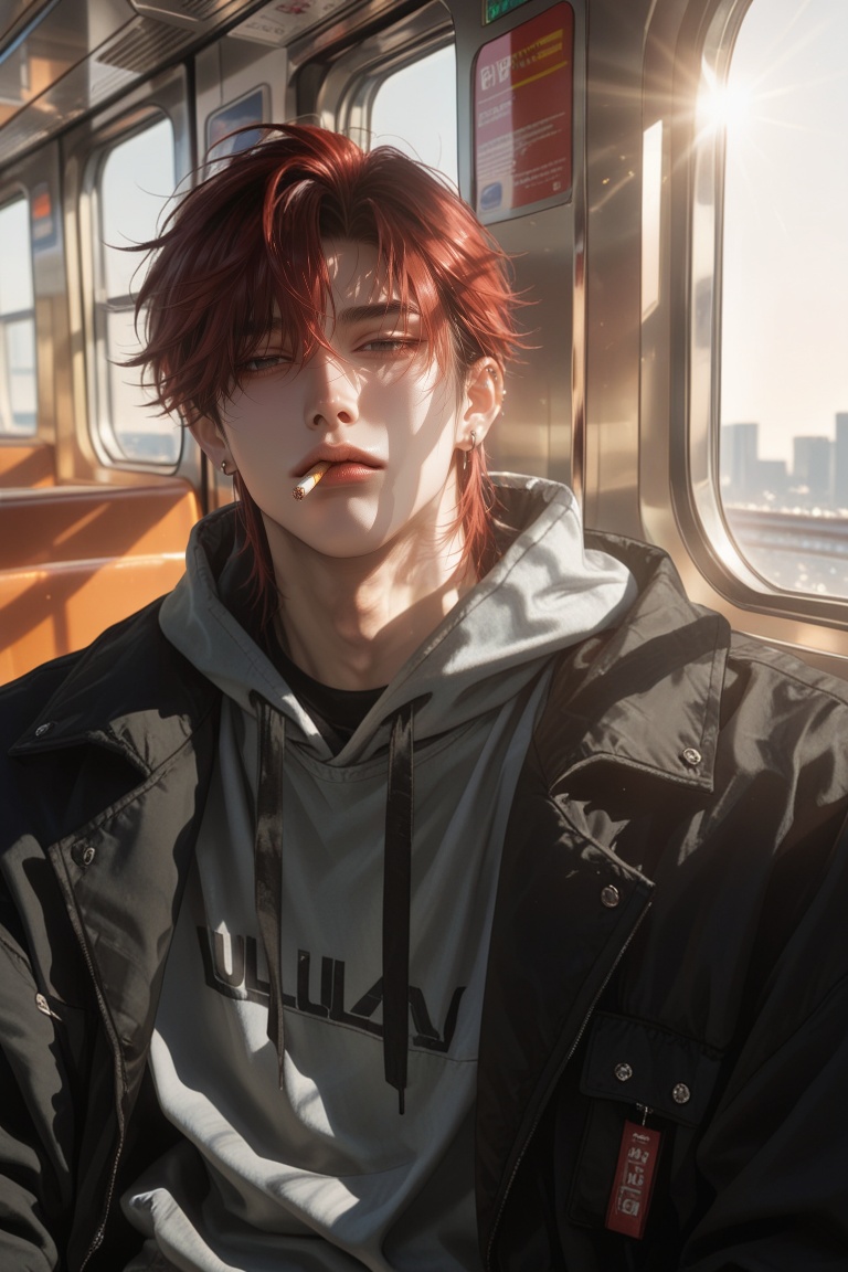 1man,  solo,  sharp facial features on Tensor.Art