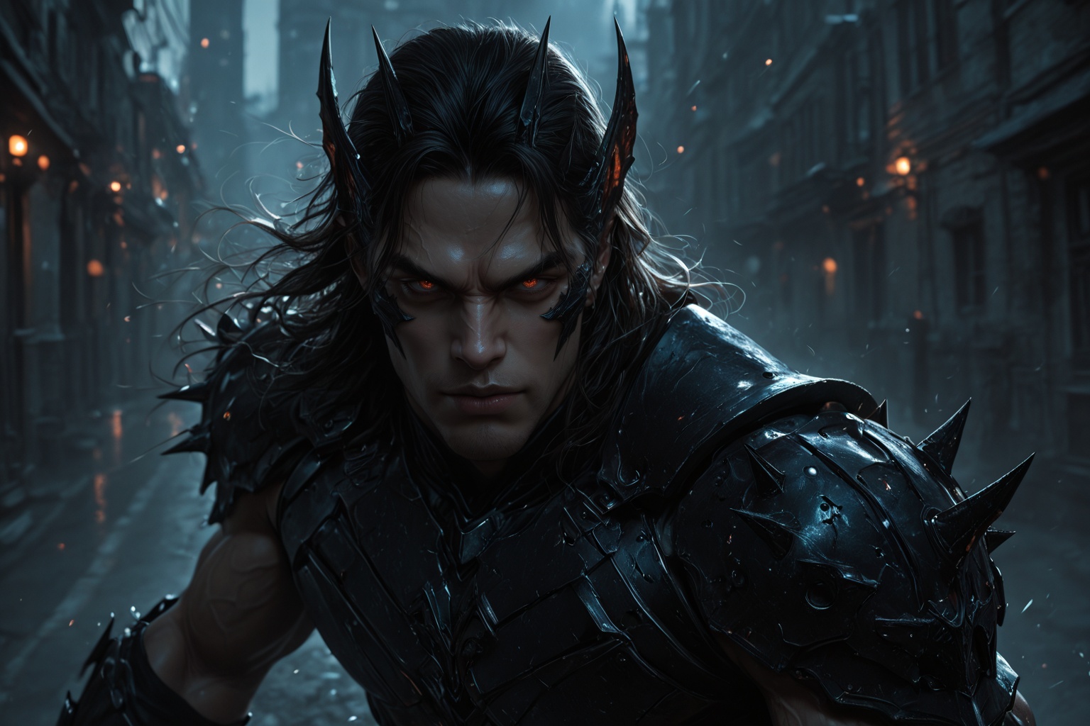 ......... ),  "Hyper-detailed,  full-body portrait of Batman in advanced tactical armor on Tensor.Art