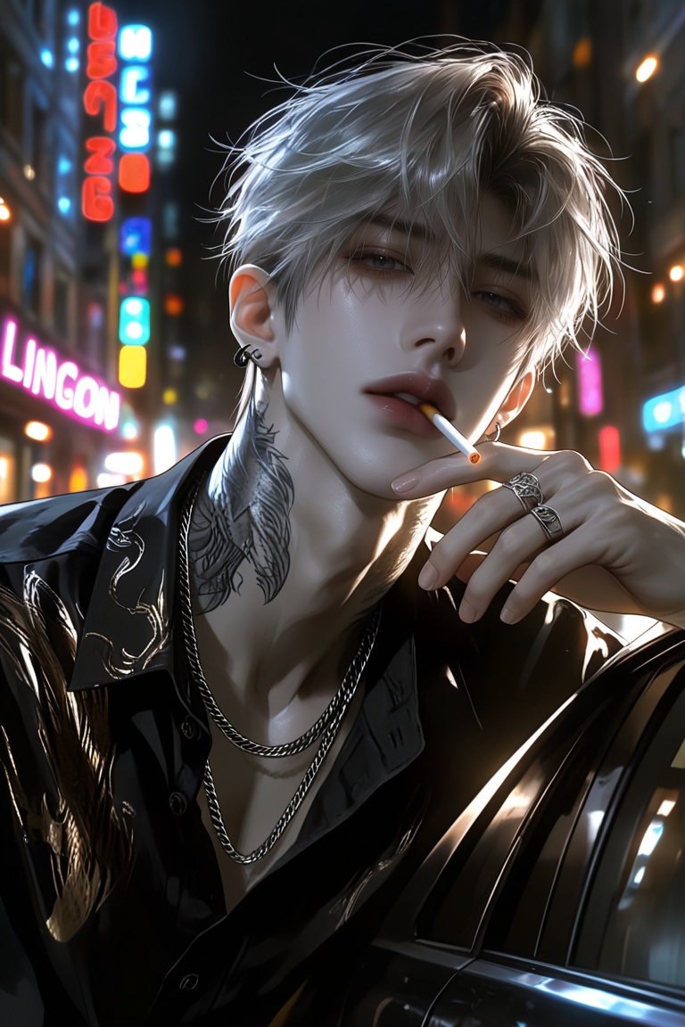 1male,  solo,  side-swept bangs by Aily on Tensor.Art