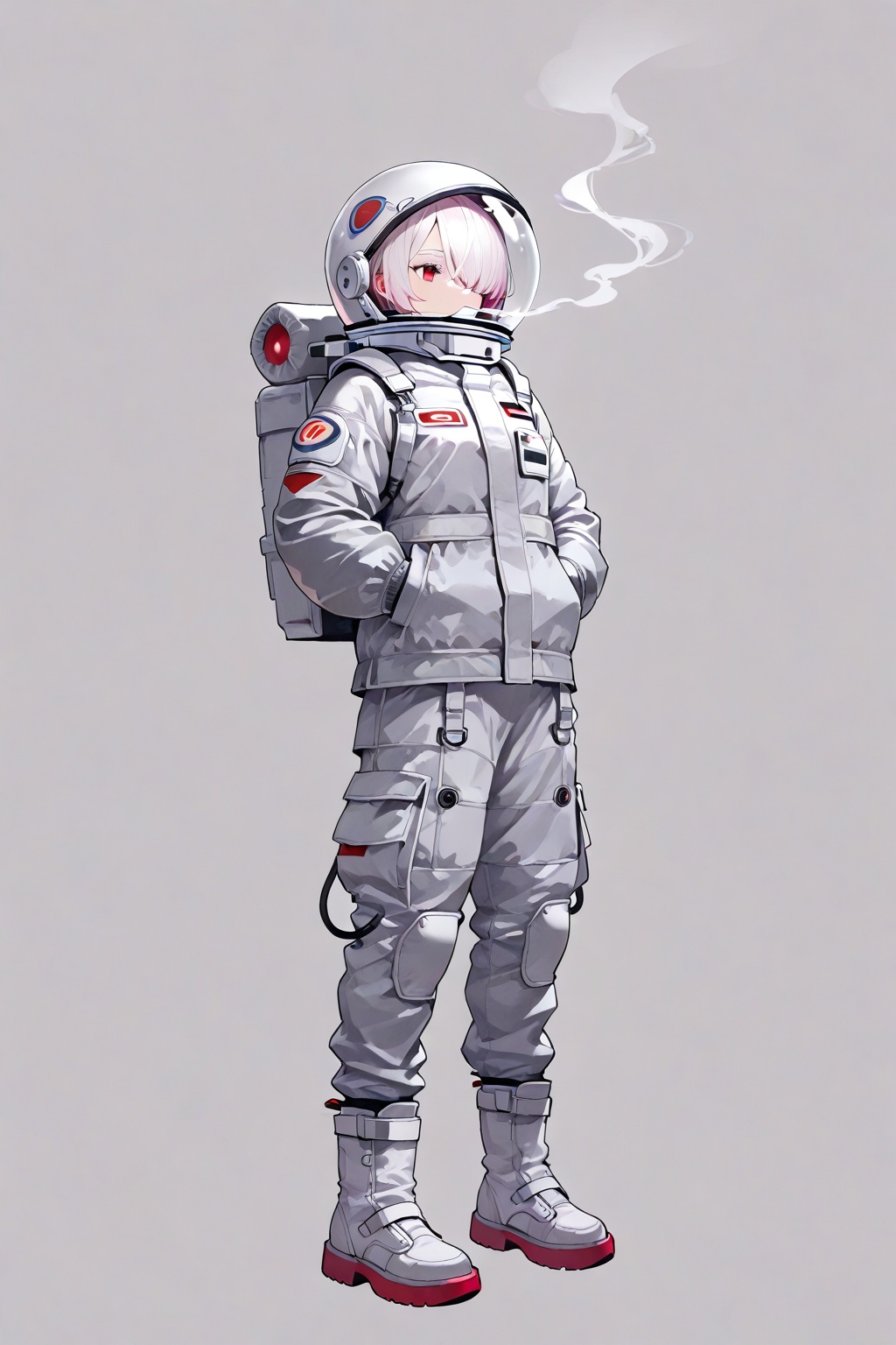 1girl,  solo,  white background on Tensor.Art