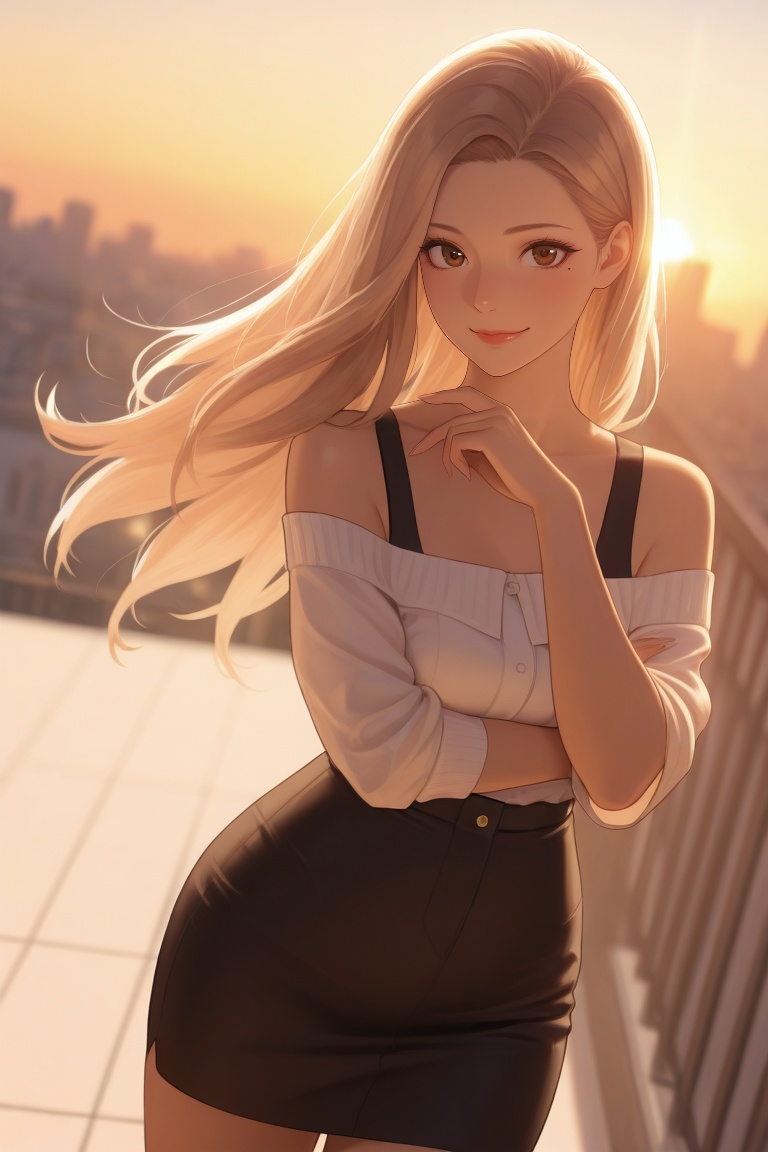 sunset,  lense flare,  (masterpiece on Tensor.Art