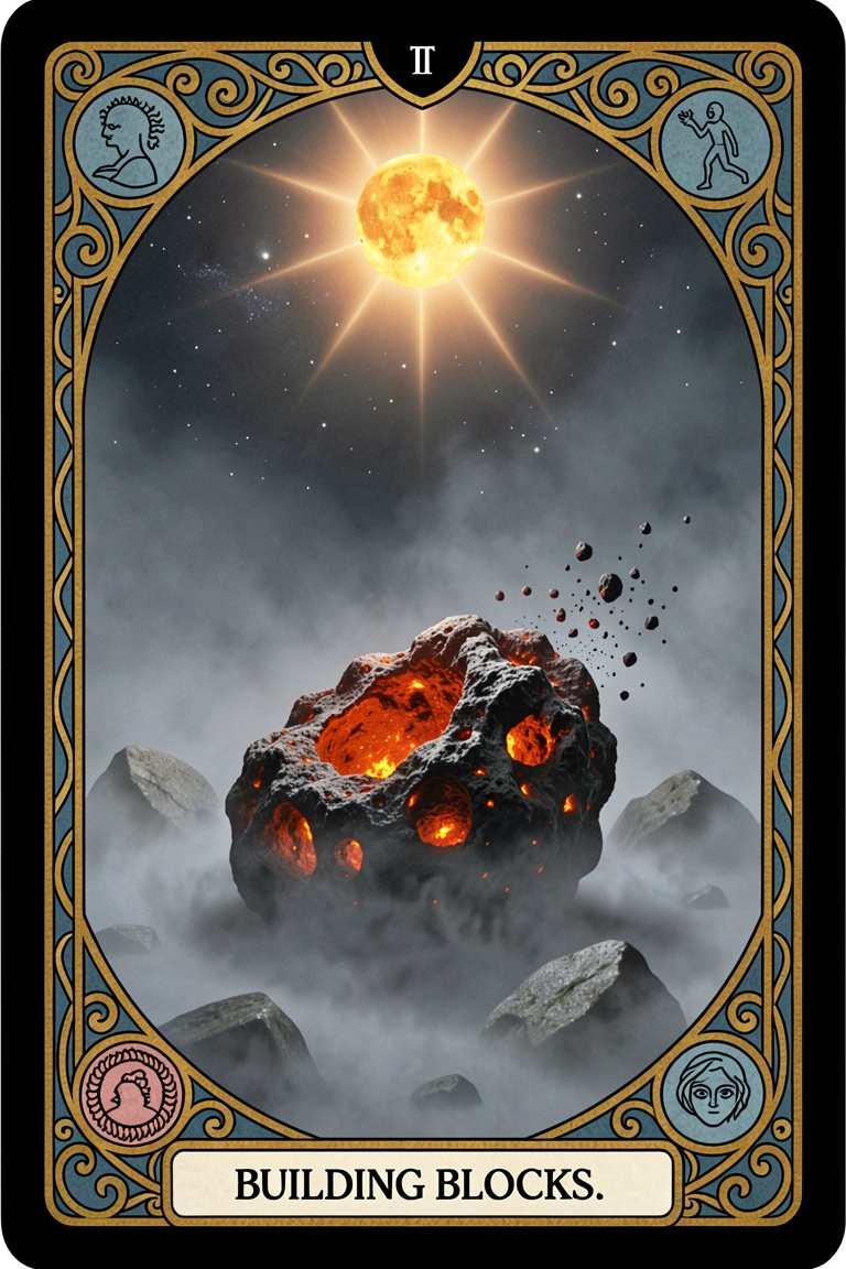 Tarot card,  building BLOCKS,  mist on Tensor.Art