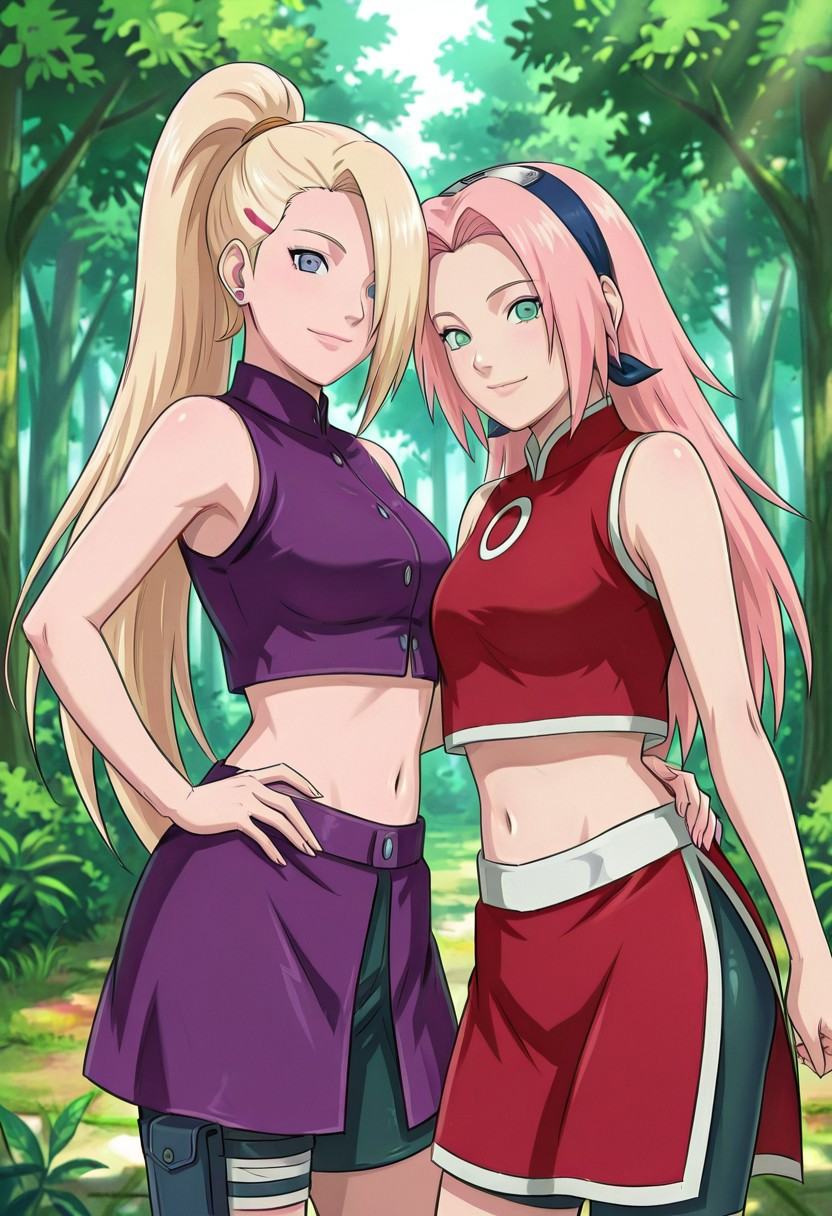 duo,  2girls,  sak11a on Tensor.Art
