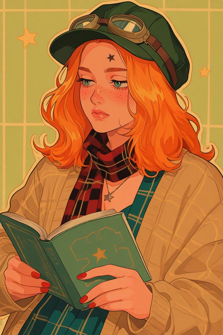 1girl,  reading,  dress on Tensor.Art